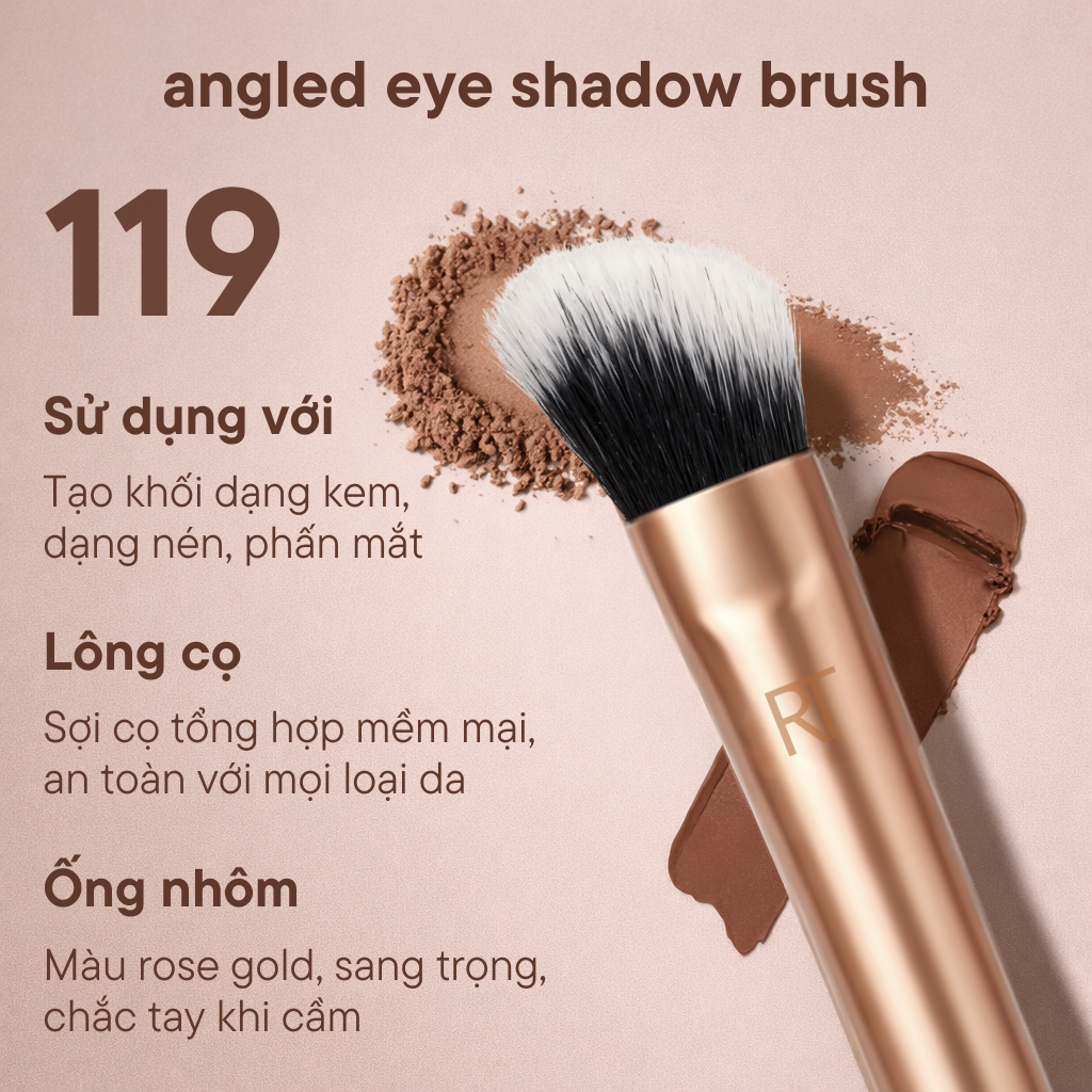 Cọ Tán Mắt Đầu Vát RT Real Techniques Angled Eye Shadow Brush R119